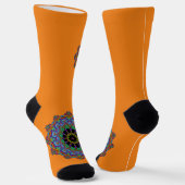 Chaussette Horloge à main peinte Mandala 24 (Angulaire)