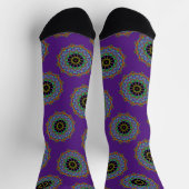 Chaussette Horloge à main peinte Mandala 24 (Haut)