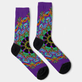 Chaussette Horloge à main peinte Mandala 24 (Droite)