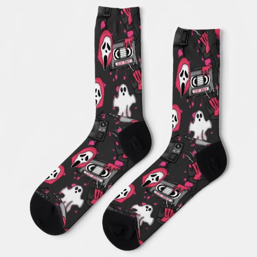Chaussette Horror Theme Crew Socks (Gauche)