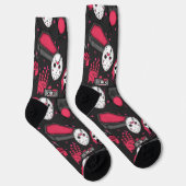 Chaussette Horror Theme Crew Socks (Droite)
