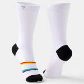 Chaussette Horses Are In My DNA Rainbow Crew Socks (Angulaire)