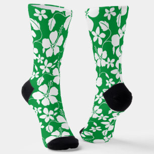 CHAUSSETTE HULA HAÏIENNE (HIBISCUS) VERT