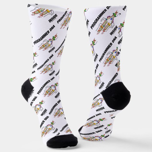 Chaussette Humour de biologie moléculaire : ADN de programmeu (Angulaire)