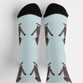 Chaussette Humour drôle de chat (Haut)