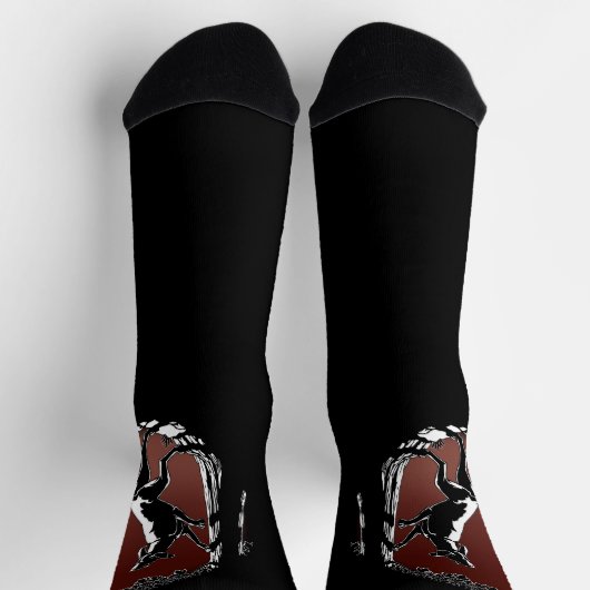 Chaussette Hunting Dog Socks Hound Dog Socks Customize (Haut)