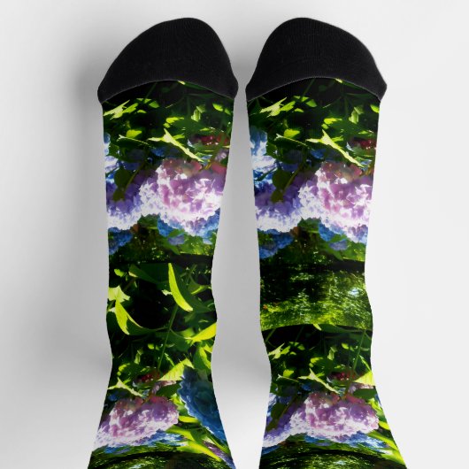 Chaussette Hydrangea Flower Garden Crew Socks (Haut)