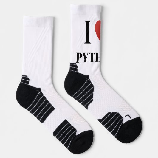 Chaussette I HEART Python (Droite)