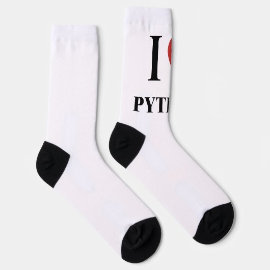 Chaussette I HEART Python (Droite)