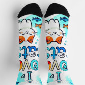 CHAUSSETTE I LOVE CATS (Haut)