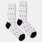 Chaussette I Love Samoyeds - Mignonne chien (Droite)