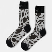 Chaussette Icônes de jardinage Silhouettes Chaussettes Motifs (Gauche)