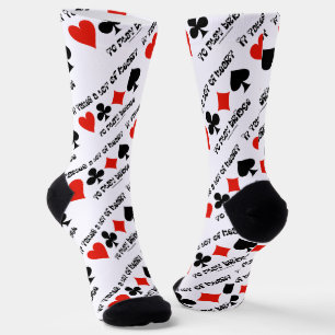 Chaussette Il Faut Beaucoup De Coeur Pour Jouer À Bridge