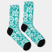 CHAUSSETTE ÎLE PLUMERIA (TURQUOISE) (Droite)
