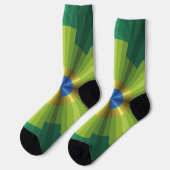 Chaussette Illusion de paon (Gauche)