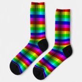 Chaussette Illusion optique arc-en-ciel (Gauche)