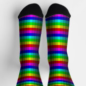 Chaussette Illusion optique arc-en-ciel (Haut)