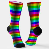 Chaussette Illusion optique arc-en-ciel (Angulaire)