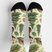 Chaussette Illustration de l'ours Vintage (Haut)