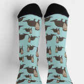 Chaussette Illustration de loutre mignonne (Haut)