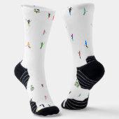 Chaussette Illustration de skieurs alpins en freeride (Angulaire)
