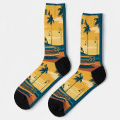 Chaussette Illustration de voiture Cuba (Gauche)