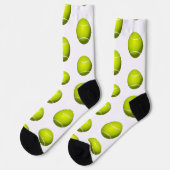 Chaussette Illustration Des Ballons De Tennis (Gauche)