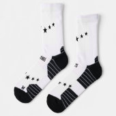 Chaussette Image cinq étoiles Texte étoiles Imprimé Stylé Sup (Gauche)