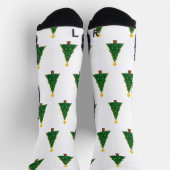 Chaussette Image de l'arbre de Noël Athlétisme haute performa (Haut)