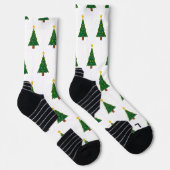 Chaussette Image de l'arbre de Noël Athlétisme haute performa (Droite)