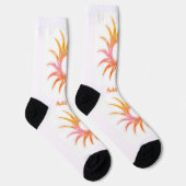 Chaussette Image de soleil Ajouter un texte imprimé charmant (Droite)