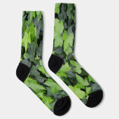 Chaussette Impression botanique verte Ivy (Droite)