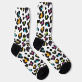 Chaussette Impression d'animal léopard guépard arc-en-ciel co (Droite)
