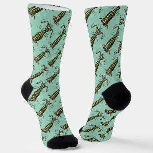 Chaussette Impression d'art marine de la crevette mantis géan