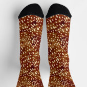 Chaussette Impression de cerfs aquarelle (Haut)