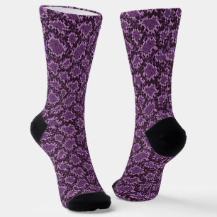 Chaussette Impression de serpent violet