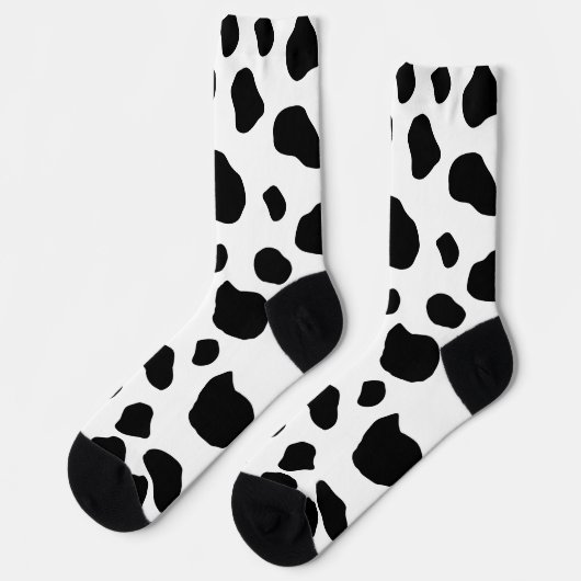 Chaussette Impression De Vache, Motif De Vache, Spots De Vach (Gauche)