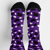 Chaussette Impression De Vache Sur Chaussettes D'Équipage Vio (Haut)