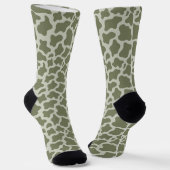 Chaussette Impression de vache verte Sage (Angulaire)