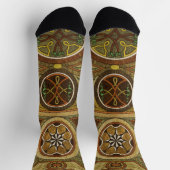 Chaussette Impression décorative ancienne en bois (Haut)