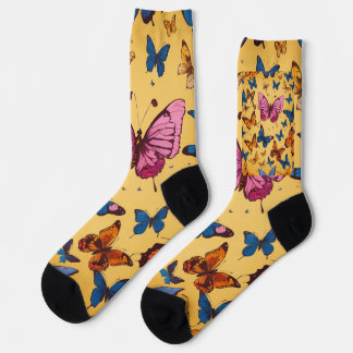 Chaussette Impression papillon
