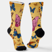 Chaussette Impression papillon (Angulaire)