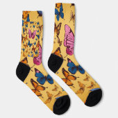 Chaussette Impression papillon (Droite)