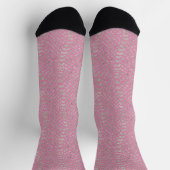 Chaussette Impression serpent argent rose (Haut)