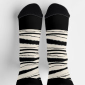 Chaussette Impression Zebra (Haut)