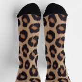 Chaussette Imprimé Animal Classique Léopard Brun Guépard (Haut)