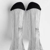 Chaussette imprimé en bambou gris cool (Haut)