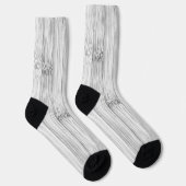 Chaussette imprimé en bambou gris cool (Droite)