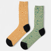 Chaussette Incompatibilité Motif 80s Psychédélique (Gauche)