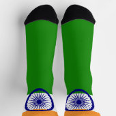 Chaussette Inde Drapeau Patriotique Indian National Pride (Haut)